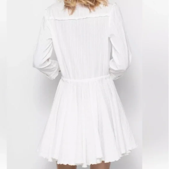 Zadig & Voltaire Ranil White Long Sleeve Dress - Picture 2 of 13